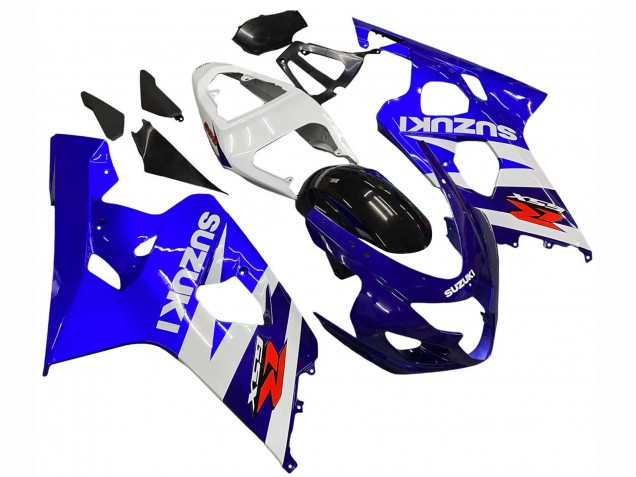 Kits Carenados Moto Suzuki GSXR 600 / GSXR 750 2004-2005 - Blanco Azul Negro Rojo