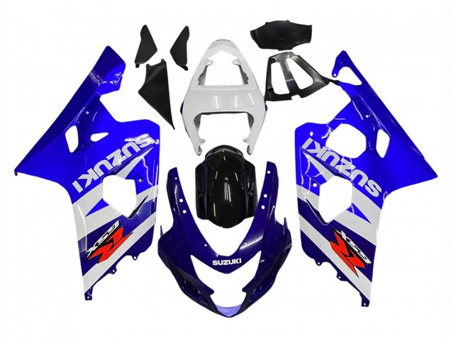 Kits Carenados Moto Suzuki GSXR 600 / GSXR 750 2004-2005 - Blanco Azul Negro Rojo