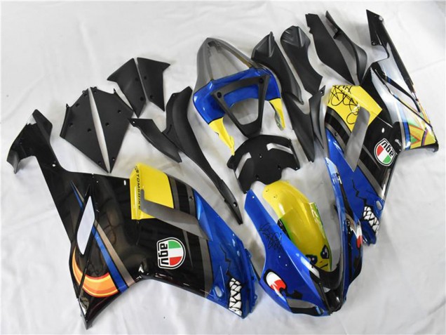 Carenado Moto Kawasaki ZX6R 2007-2008 - Azul Tiburón