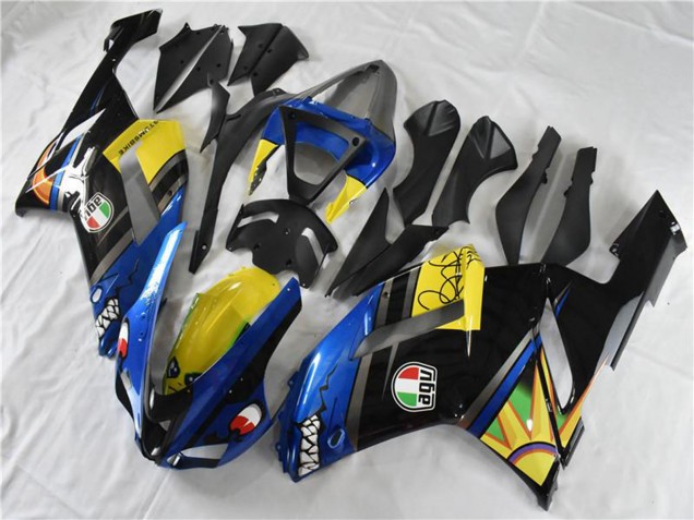 Carenado Moto Kawasaki ZX6R 2007-2008 - Azul Tiburón