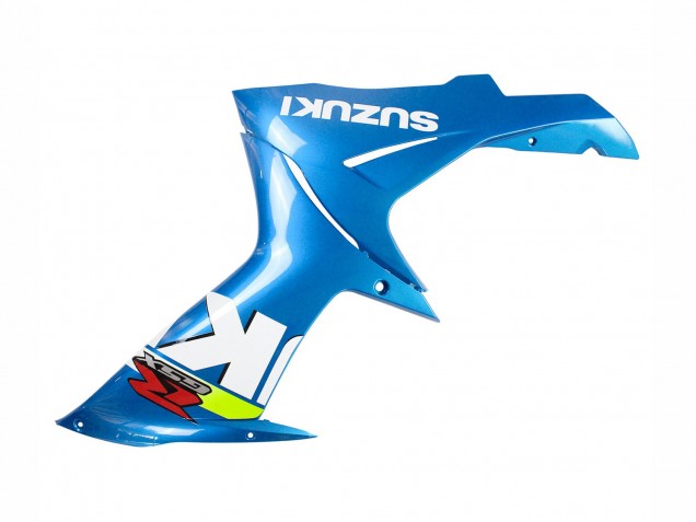 Carenado Moto Suzuki GSXR 600 / GSXR 750 2011-2024 - Azul Claro Verde Blanco Rojo