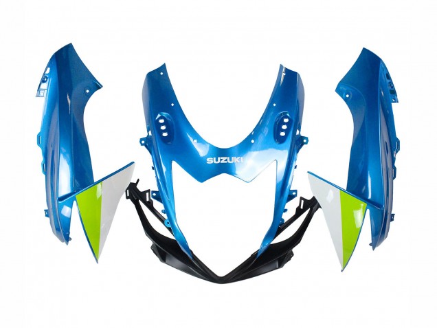 Carenado Moto Suzuki GSXR 600 / GSXR 750 2011-2024 - Azul Claro Verde Blanco Rojo