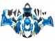 Carenado Moto Suzuki GSXR 600 / GSXR 750 2011-2024 - Azul Claro Verde Blanco Rojo