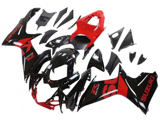 Kits Carenados Moto Suzuki GSXR 600 / GSXR 750 2011-2024 - Rojo Negro Brillante
