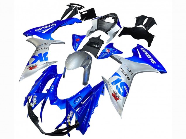 Carenado Moto Suzuki GSXR 600 / GSXR 750 2011-2024 - Azul Plata Ecstar