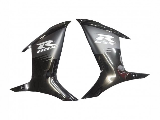Carenado Moto Suzuki GSXR 600 / GSXR 750 2011-2024 - Negro Mate Negro Brillante Blanco Calcomanía