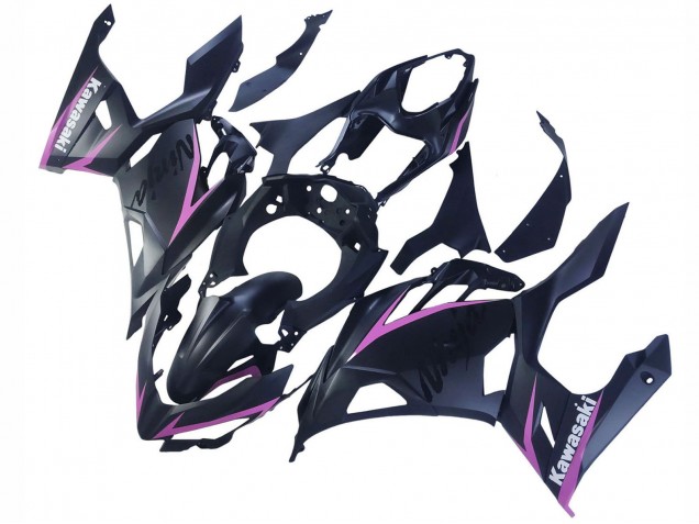 Carenado Moto Kawasaki Ninja 400 2018-2024 - Negro Mate Rosa
