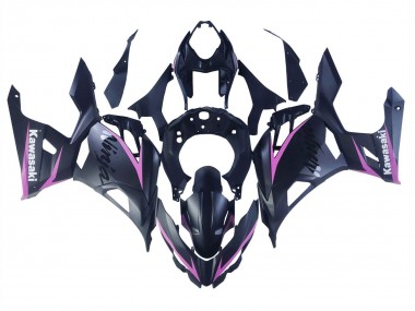 Carenado Moto Kawasaki Ninja 400 2018-2024 - Negro Mate Rosa