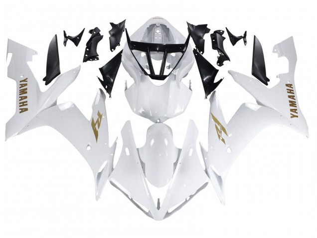Carenado Moto Yamaha YZF 1000 R1 2004-2006 - Blanco Oro Calcomanías