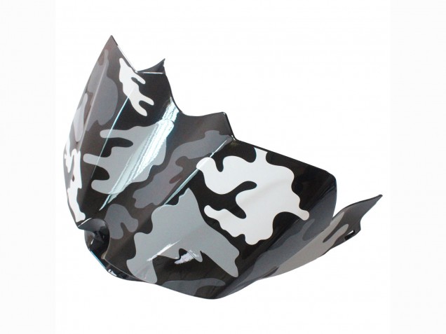 Carenado Moto Yamaha YZF 1000 R1 2007-2008 - Gris Blanco Camouflage Tiburón