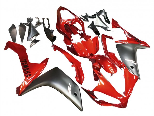 Carenados Moto Yamaha YZF 1000 R1 2007-2008 - Rojo Negro Mate