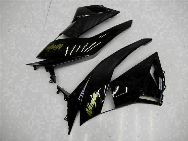 Carenado Moto Kawasaki ZX6R 2009-2012 - Negro Brillante Oro Ninja