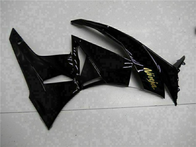 Carenado Moto Kawasaki ZX6R 2009-2012 - Negro Brillante Oro Ninja