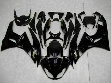 Carenado Moto Kawasaki ZX6R 2009-2012 - Negro Brillante Oro Ninja