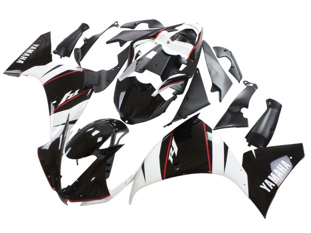 Carenados Moto Yamaha YZF 1000 R1 2012-2014 - Blanco Rojo Negro Brillante