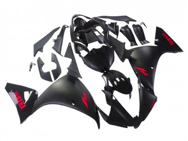 Carenado Moto Yamaha YZF 1000 R1 2012-2014 - Negro Brillante Negro Mate Rojo