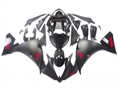 Carenado Moto Yamaha YZF 1000 R1 2012-2014 - Negro Brillante Negro Mate Rojo