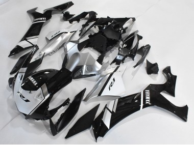 Carenado Moto Yamaha YZF 1000 R1 2020-2025 - Plata Blanco Negro Brillante