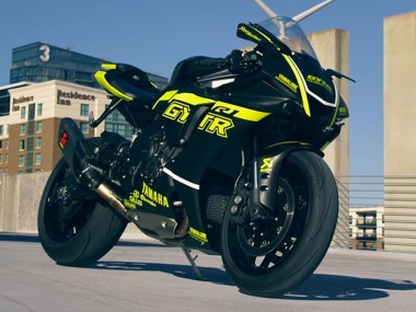 Carenado Moto Yamaha YZF 1000 R1 2020-2025 - Negro Brillante Fluorescent Amarillo