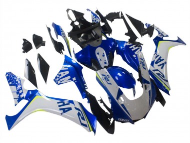 Carenado Moto Yamaha YZF 1000 R1 2020-2025 - Blanco Azul Neon Amarillo Negro Brillante