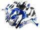 Carenado Moto Yamaha YZF 1000 R1 2020-2025 - Blanco Azul Neon Amarillo Negro Brillante
