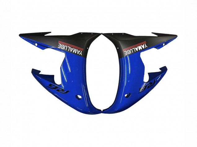 Carenado Moto Yamaha YZF R6S 2006-2009 - Azul Blanco Negro Brillante Yamalube
