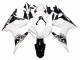 Carenados Moto Yamaha YZF R6 2003-2004 - Blanco Negro Brillante