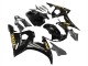 Carenado Moto Yamaha YZF R6 2003-2004 - Negro Brillante Oro Calcomanías