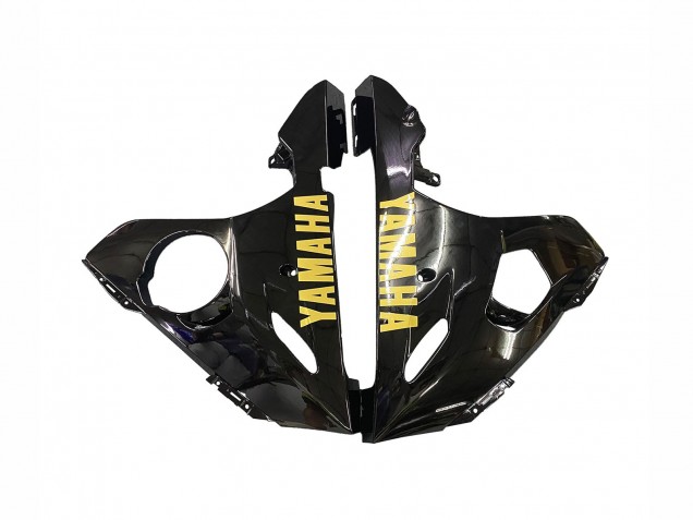 Carenado Moto Yamaha YZF R6 2003-2004 - Negro Brillante Oro Calcomanías
