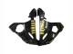 Carenado Moto Yamaha YZF R6 2003-2004 - Negro Brillante Oro Calcomanías