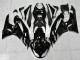 Carenado Moto Kawasaki ZX6R 2009-2012 - Negro Brillante Blanco Ninja