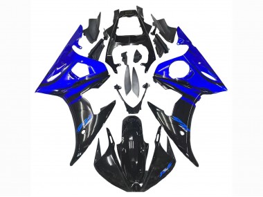 Carenados Moto Yamaha YZF R6 2003-2004 - Azul Negro Brillante