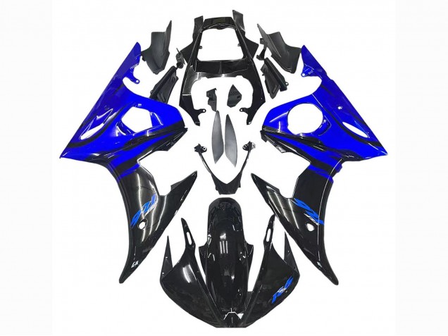 Carenado Moto Yamaha YZF R6S 2006-2009 - Azul Negro Brillante