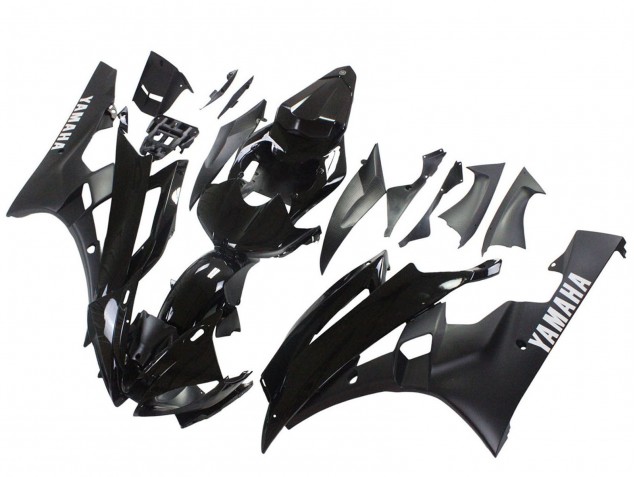Carenado Moto Yamaha YZF 600 R6 2006-2007 - Negro Brillante Negro Mate