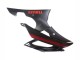 Carenado Moto Yamaha YZF 600 R6 2008-2016 - Negro Brillante Negro Mate Rojo Raya