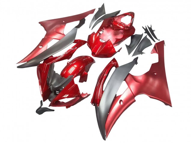 Carenado Moto Yamaha YZF 600 R6 2008-2016 - Rojo Gris