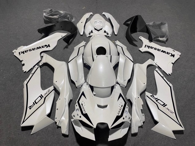 Carenado Moto Kawasaki ZX10R 2021-2025 - Blanco Perla Negro