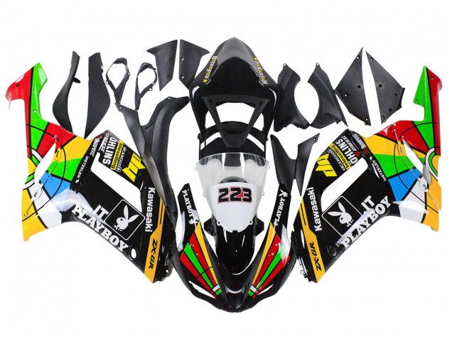 Carenado Moto Kawasaki ZX6R 2007-2008 - Vistoso Playboy 223