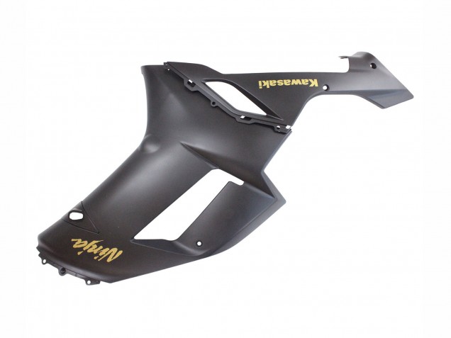 Carenado Moto Kawasaki ZX6R 2007-2008 - Negro Mate Amarillo Logo Ninja