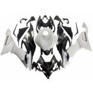 Carenado Moto Kawasaki ZX6R 2019-2022 - Blanco Negro FibraCarbono