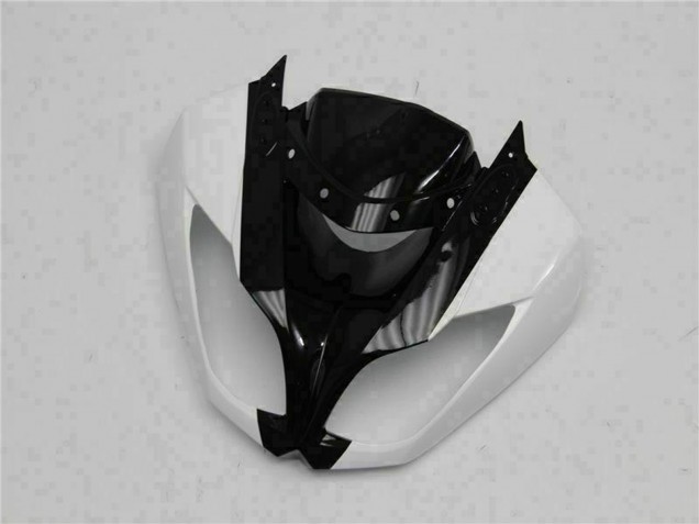 Carenado Moto Kawasaki ZX6R 2009-2012 - Negro Brillante Blanco