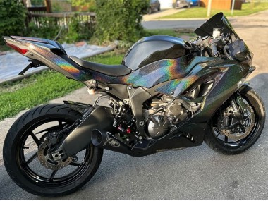 Carenado Moto Kawasaki ZX6R 2019-2022 - Negro Arcoíris