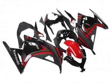 Carenado Moto Kawasaki EX300 2013-2024 - Rojo Negro
