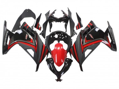 Carenado Moto Kawasaki EX300 2013-2024 - Rojo Negro