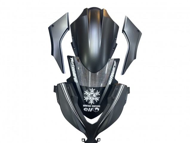 Carenado Moto Kawasaki EX300 2013-2024 - Negro Mate Blanco Elf Nieve