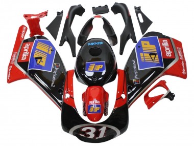 Carenado Moto Aprilia RS125 2000-2005 - Negro Rojo Azul Plata 31