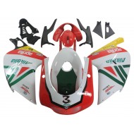 Carenado Moto Aprilia RS125 2000-2005 - Blanco Amarillo Verde Negro Alitalia 3