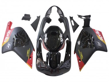 Carenado Moto Aprilia RS125 2000-2005 - Negro Rojo Amarillo