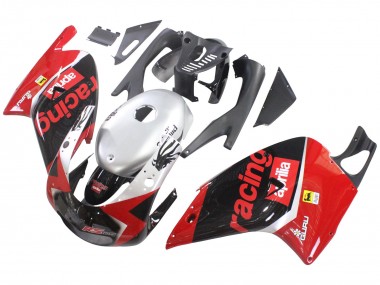 Carenado Moto Aprilia RS125 2000-2005 - Rojo Negro Plata Carrera