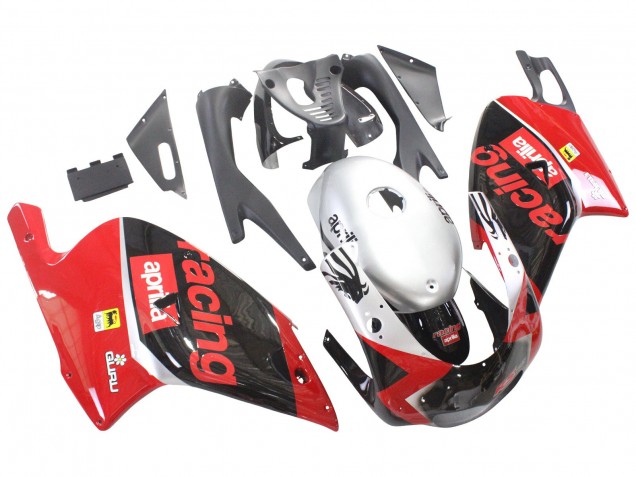 Carenado Moto Aprilia RS125 2000-2005 - Rojo Negro Plata Carrera